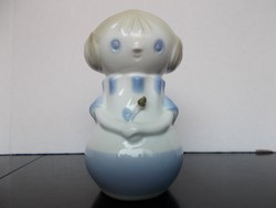 Ritka Aquincumi porcelán aqua festésű kislány
