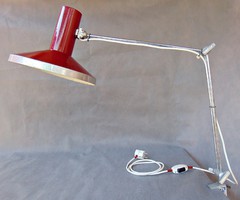 Retro Szarvasi asztali lámpa - asztallapra szerelhető 