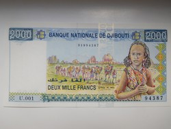 Dzsibuti 2000 francs 2005 UNC