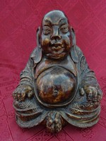 Kerámia ülő buddha szobor, magassága 20 cm. Vanneki!