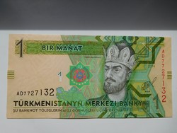 Türkmenisztán 1 manat 2014 UNC