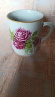 Zsolnay rózsás csésze