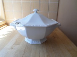 Rosenthal "Maria Weiss" fehér porcelán leveses tál 3 liter