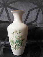 Kézzel festett Zsolnay virágos porcelán váza 17 cm
