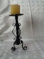 Wrought iron candle holder 17 cm