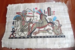 Egyiptomi papirusz kép, 42 x 30 cm