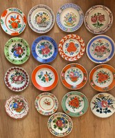 Népi festett régi tányér , falitányér ! Apátfalvi , Telkibányai , Wilhalmsburgi , Hollóházi