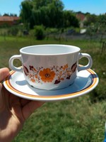 Alföldi Panni dekor virágmintás leveses csésze aljjal vagy anélkül készletben, vagy darabra