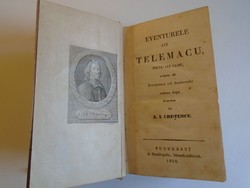 G006  François Fénelon   Eventurele lui Telemacu 1852 Bucuresti  első kiadás román nyelven