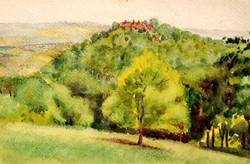 Krausz Lajos: Ház a dombtetőn, 1928