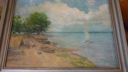 Olaj/vászon Zórád Géza jelzéssel