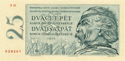 Csehszlovákia 25 korona 1958 UNC