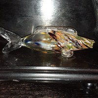 Murano-style glass blown ornamental fish 27 cm