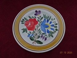 Granite Hungarian porcelain hand-painted cake plate, m marked. He has! Jokai.