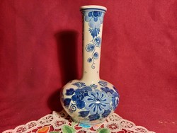 151 Kézzel festett szignózott original Delft RAAM porcelán váza 17 cm 
