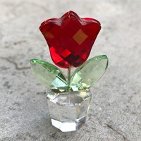 Swarovski kristály tulipán