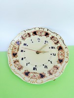 Zsolnay architectural pattern plate clock