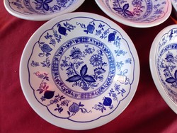 211 5 db  Staffordshire Tableware angol hagymamintás porcelán mély  tányér  19 cm