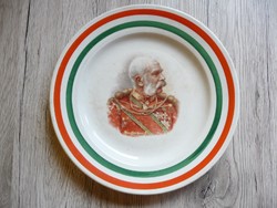 Antik Ferenc József fali tányér