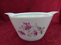 Lowland porcelain pink floral soup bowl. He has! Jókai.