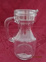Italian half-liter glass jug, height 16 cm. He has! Jókai.