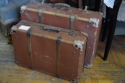 Antik bőrönd szett