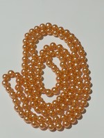 Long bowl pearl necklace. 120 Cm.