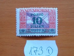 MAGYARORSZÁG 10000 KORONA / 10 FILLÉR 1927-es 1924-s bélyegek felülnyomtatva 173D