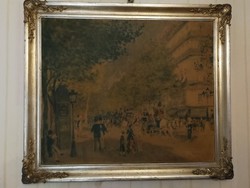 Renoir Lapezüst keret, képkeret, festmény keret tükör ! Hivatalos pecsét múzeumi pecsét.dekoráció