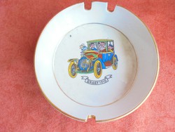 Zsolnay porcelán veterán autós hamutál