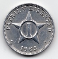 Kuba Cuba 1 centavo, 1963