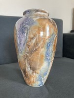 Art Deco Arabia márvány hatású lüsztermázas váza (1928-1932)