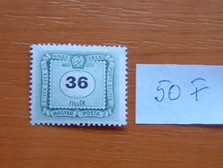 MAGYAR POSTA 36 FILLÉR 1953 A magyar postai bélyegek 50. évfordulója 50F