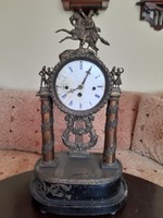 Antique Empire table clock with 1/4 strike mechanism 19.Sz bol