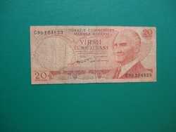 Törökország 20 Líra 1970