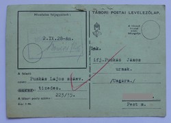 Tábori levelezőlap az orosz frontról 1942.