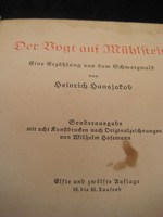 Német  / gót  betűs ,  regény , romantikus történet  , 1928 ból   mártott  papíron
