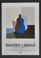 Balogh László szitanyomott, szignózott plakát 1999