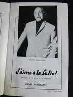 Gyarmathy Mihály PÁRIZS Folies Bergére programfüzet PROPAGANDA REKLÁM 1971 Michel Gyarmathy