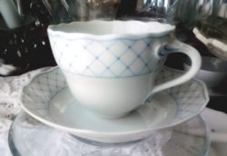 Hutschenreuther kék mintás teás csésze és alj