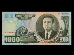 UNC - 1.000 WON - ÉSZAK-KÓREA - 2002