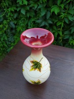 Várkonyi Maréza festett-mázas kerámia váza