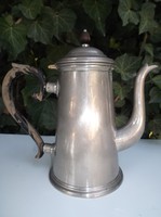 TEÁSKANNA - 1920 - JELZETT -  D.R.P. - art deco -kávéskanna -  FA - FÜL - 0.5 liter - SZÉP HIBÁTLAN