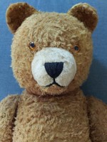 Antik brummogó teddy mackó szalma mackó