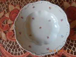 Antik Zsolnay, barokk, tollazott mély tányér