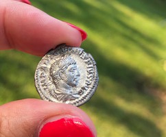 16. Elagabalus római ezüst dénár, gyönyörű patinás darab! RITKA