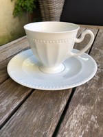 Tirschenreuth cappuccinos hófehér gyöngysoros porcelán csésze