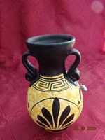 Görög kerámia váza, magassága 16,5 cm. Vanneki!