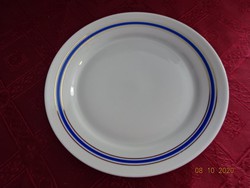 Alföldi porcelán, kék csíkos süteményes tányér. Vanneki!