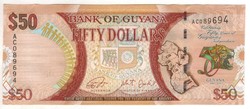 50 dollár Guyana 2016 UNC